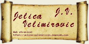Jelica Velimirović vizit kartica